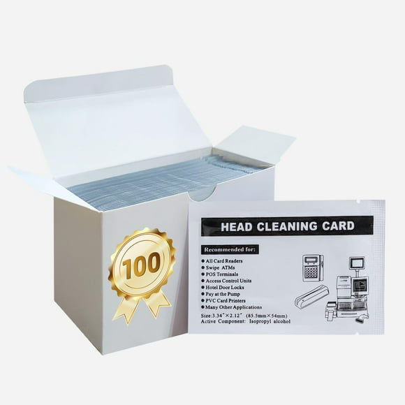 Lector de tarjetas de limpieza Deftun CR80 de doble cara, 50 unidades