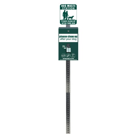 Standard Mini Dog Waste Station / ONEpul® Header Bag System (Matte Green)