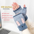 thumbnail image 2 of Usb Para Hombres Y Mujeres, Guantes Cálidos De Invierno Para Ordenador Portátil, Guantes Calefactables Sin Dedos Con Forro Polar, Calentador De Manos, Diseño Lavable Methold HA046739-03, 2 of 6