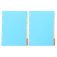 thumbnail image 1 of Shisuyan 2 Sets Subject Dividers Binder Inserts Loose-Leaf Page Markers Classification Paper Dividers Replacement Notepad Divider Notepad Page Dividers Binder Tabs, 1 of 8