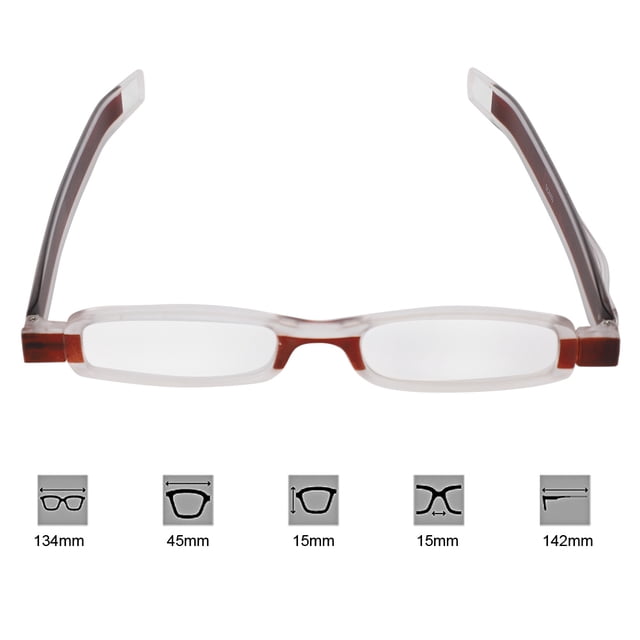 Gafas De Lectura Portátiles Plegables Con Marco De Doble Color, Plegables, Rotativas, De 360 grados, Para Personas Mayores