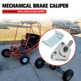 thumbnail image 2 of Go Kart Mechanical Disc Brake Caliper & Bracket Kit Compatible with Manco 9598 9597 Yerf-Dog Murray Carter ASW Bristers Thunder Airheart MB-1 Predator 212cc 196cc 6.5hp GX160 Go Cart Parts with Pads, 2 of 9