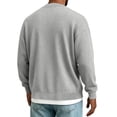 thumbnail image 6 of XRoczxe Men's V Neck Button Down Cardigan Sweater, Long Sleeve Soft Knit Open Front Jacket, Casual Lightweight Pullover for Fall Winter Daily Wear, 6 of 6