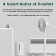 thumbnail image 3 of yeacher Smart Digital Alarm Clock with 16 Alarms, Temperature & Humidity Monitoring, Soft Backlight, Bluetooth 5.0, Green, 3 of 6