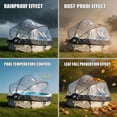 thumbnail image 2 of 15 Foot Round Multifunctional All Weather Cover Pool Dome Enclosure for Outdoor Pools, Compatible w/Clean & Warm Water Frame Pools, 2 of 6