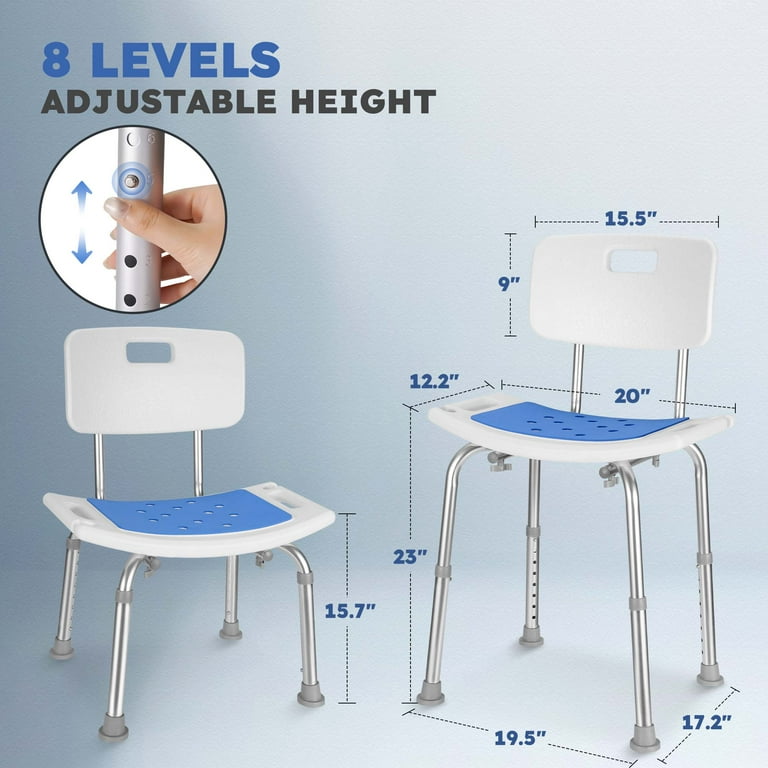 Shower chair adjustable height new arrivals
