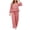 Red, variant on DYTTDG Women's Plaid Print 2-Piece Outfit Set | Long-Sleeve Crew-Neck Ruffle-Hem Top & Elastic Drawstring-Waist Pocket Wide-Leg Pants for Daily Casual Wear