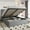 Blue Gray, Fabric, variant on Einfach King Size Lift up Platform Storage Bed Frame with Fabric Upholstered Wingback Panel Headboard, Beige
