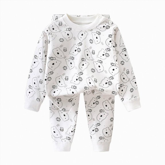 Baby-Girls And Toddler Long Sleeve Top And Pants Snug Fit Cotton 2 Piece Pajama Set,non‑shrinking 6-12 Months 12-24 Months 2t 3t 4t 5t 6t 7t 8t 9t Children 2-3 Years