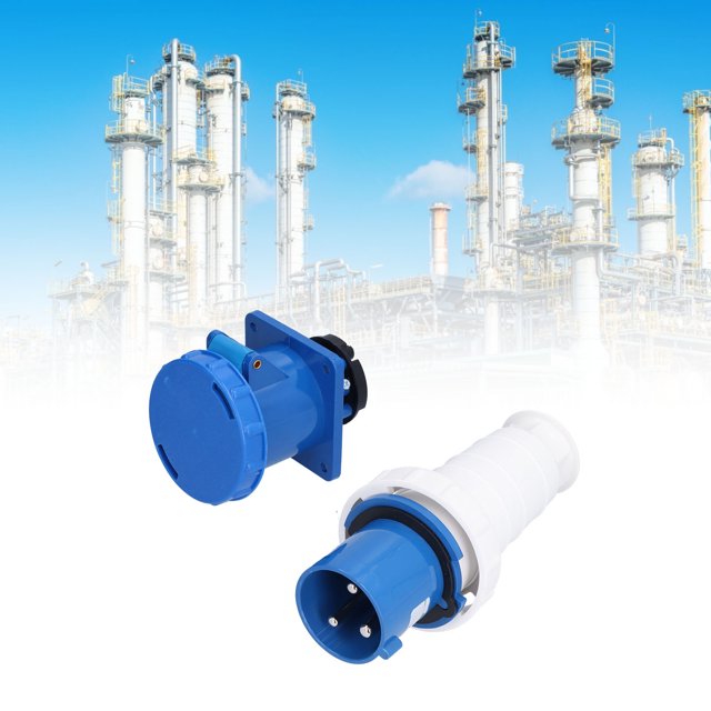 Conector Eléctrico, Enchufe Industrial Resistente Al Agua IP67 Aislado, Montaje Oculto Para Sitios De Construcción Para Agricultura