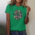 thumbnail image 2 of Womens Tops Short Sleeve Summer Tops For Women Casual Fashion Print Round Neck Womens T Shirts, 2 of 4