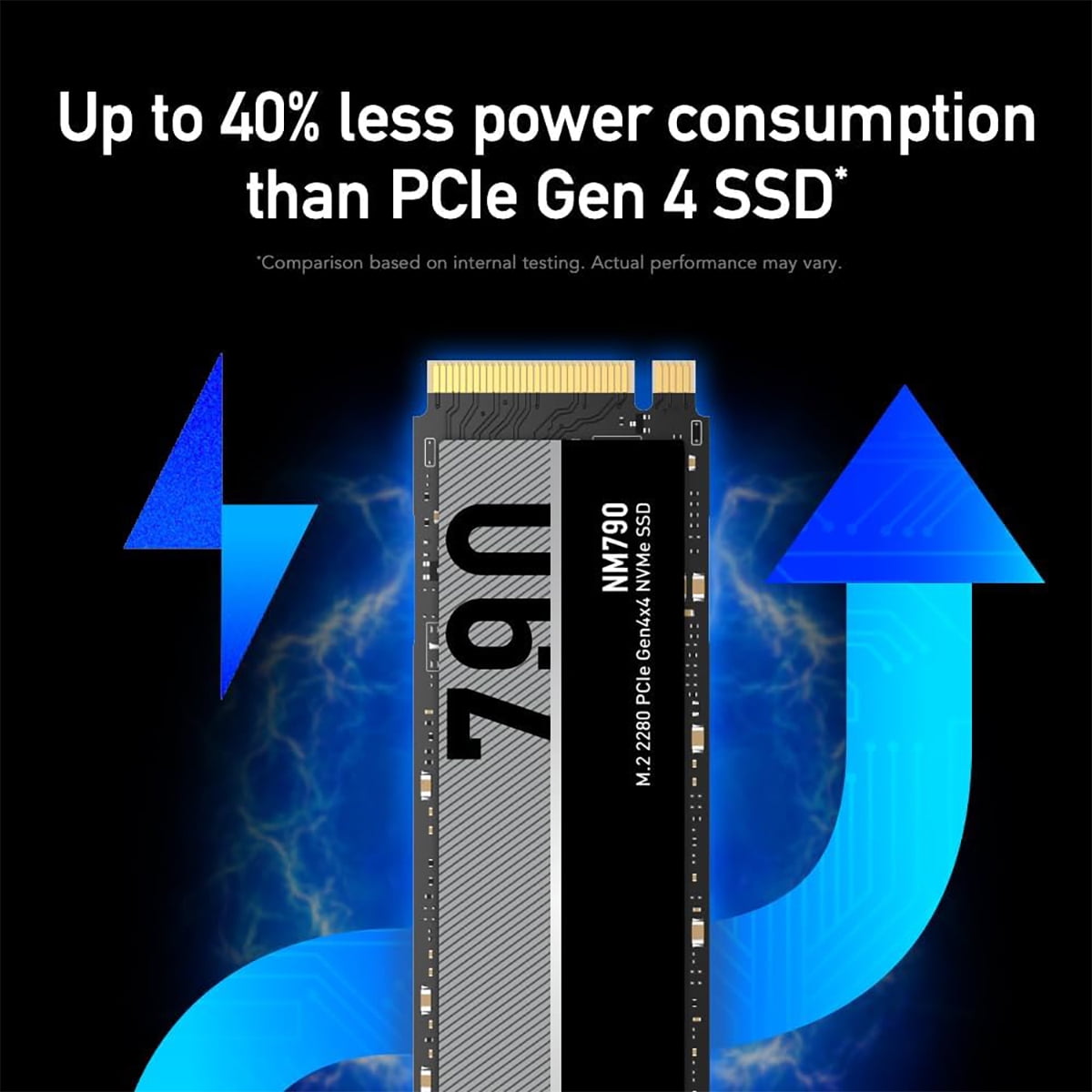 Lexar NM790 1TB PCIe Gen 4x4 NVMe M.2 Internal SSD - Walmart.com
