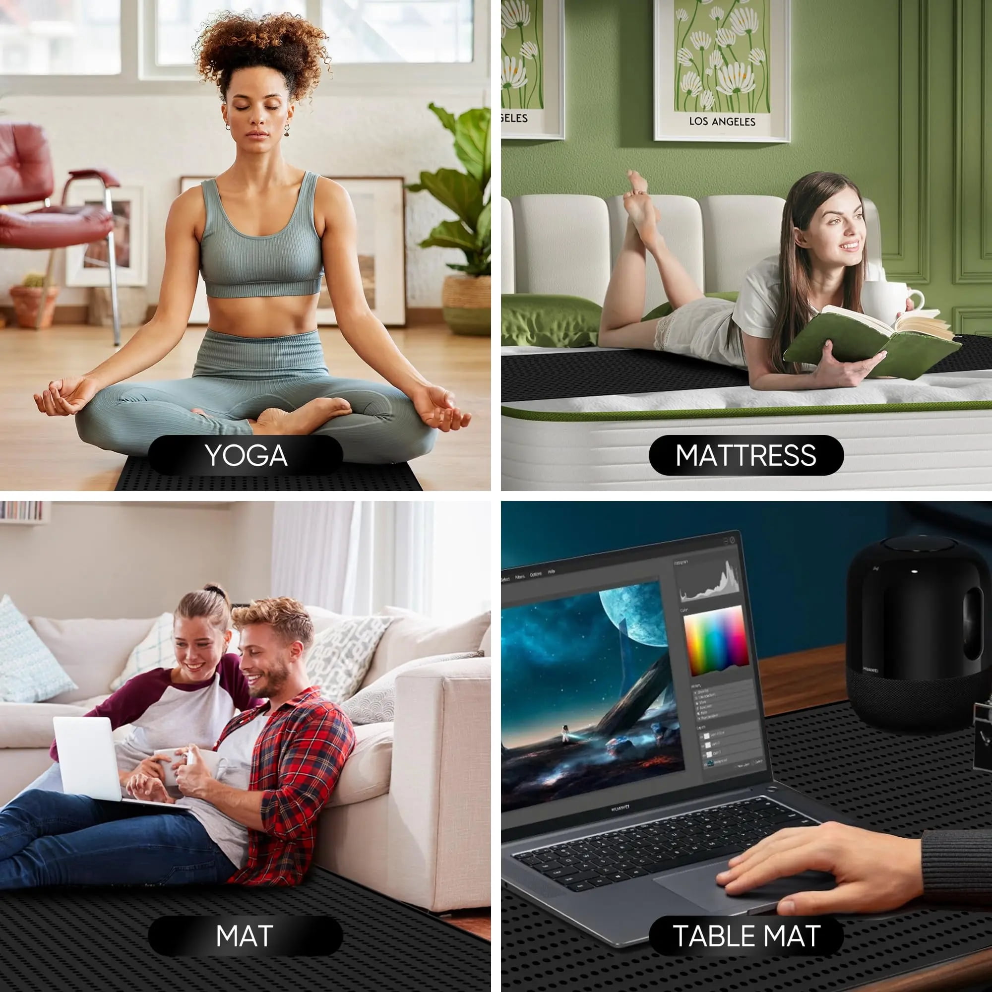 Extra Large Leather Grounding Mat 27x72 Inch – Natural Earthing Mat for Yoga, Sleep & Stress Relief, Thick Non-Slip Indoor/Outdoor Design with Conductive Carbon Layer (Floor/Desk Use)