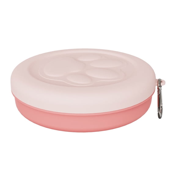 Pet Feeders,Dog Travel Bowls Portable Cats Water Dish Bowl with Cover Lid for Pet Walking Parking Camping Traveling