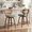 2pc-Linen-Green-Ventilation, variant on EHANCIS 26" Swivel Counter Height Bar Stools Set of 3, Boho Kitchen Island Chairs, Barstools Cane Back, PU Leather Upholstered Seat & Walnut Wood, Beige