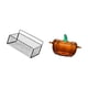 thumbnail image 5 of Plato De Dulces De Calabaza De Vidrio Con Tapa, Tazón Con Forma De Tarro De Galletas, Recipiente Para Servir Naranja, 5 of 8