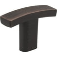 thumbnail image 7 of Elements 859T Thatcher 1-1/2" Curved "T" Bar Cabinet Knob / Drawer Knob - Black, 7 of 7
