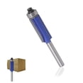 thumbnail image 2 of Woodworking Tool Set 4Pcs Flush Trim Router Bit Set 1/4 Inch Shank Top Bearing Flush Trim Router Bit Carpenter Tools, Diy Wood Tools, Hand Tools, Power Tools, Saw, Chisel, Hammer, Measuring Tools, Wo, 2 of 6