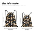 thumbnail image 2 of Fotbe Cute Dogs Corgi Bolsa Mochila con Cordón Estampada, Bolsa de Gimnasio Deportiva, Bolsa Cinch, Bolsa con Cordón para Hombres y Mujeres-Medium, 2 of 6