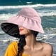 thumbnail image 1 of Sombrero de ala ancha Salvador para mujer sombrero de viaje flexible para playa Rosa, 1 of 10
