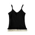 thumbnail image 3 of THDHVS Tank Top for Women,Womens Undershirts,Women Fleece Lined V Neck Tank Top Sleeveless Thermal for Winter Layering, 3 of 4