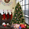thumbnail image 3 of Patiojoy 7' PVC Artificial Christmas Tree Pre-Lit 400 LED Lights W/ Metal Stand New, 3 of 10