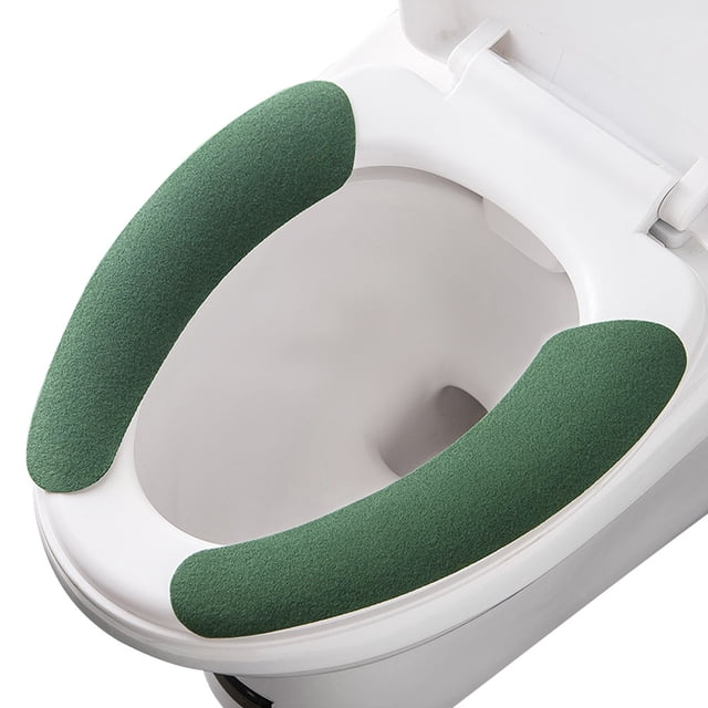 Alfombrilla de baño adhesiva, funda de inodoro ligera y fina de verano, funda de inodoro autoadhesiva lavable