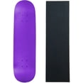 thumbnail image 1 of skateboard deck pro 7-ply canadian maple neon purple with griptape 7.5" - 8.5", 1 of 1
