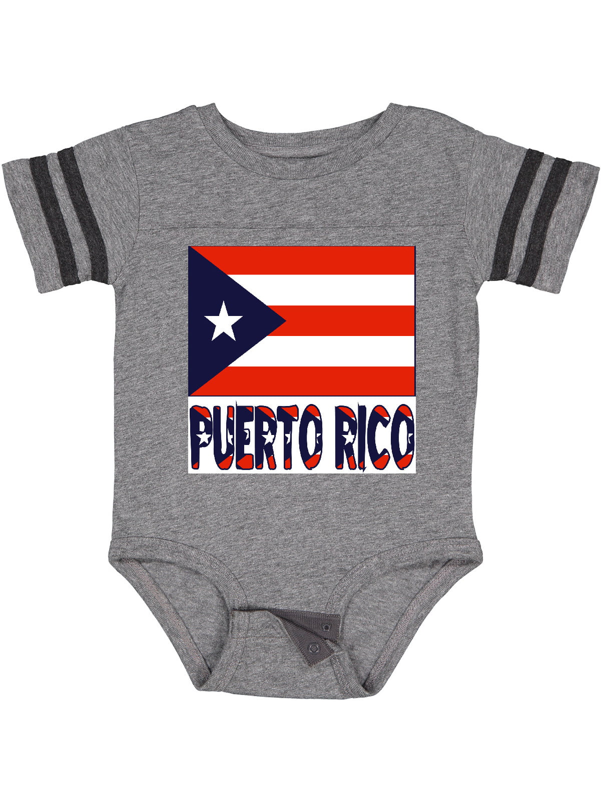 Inktastic Puerto Rico Flag & Name Gift Baby Boy or Baby Girl Bodysuit