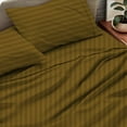 thumbnail image 4 of Luxury Hotel Bed Sheets and Pillowcase Set 800 Thread Count 100% Cotton, 15" Inch Deep Pocket Premium Hotel Quality Smooth & Soft Bedding Sheet Set, Queen XL Size - Taupe Stripe, 4 of 5