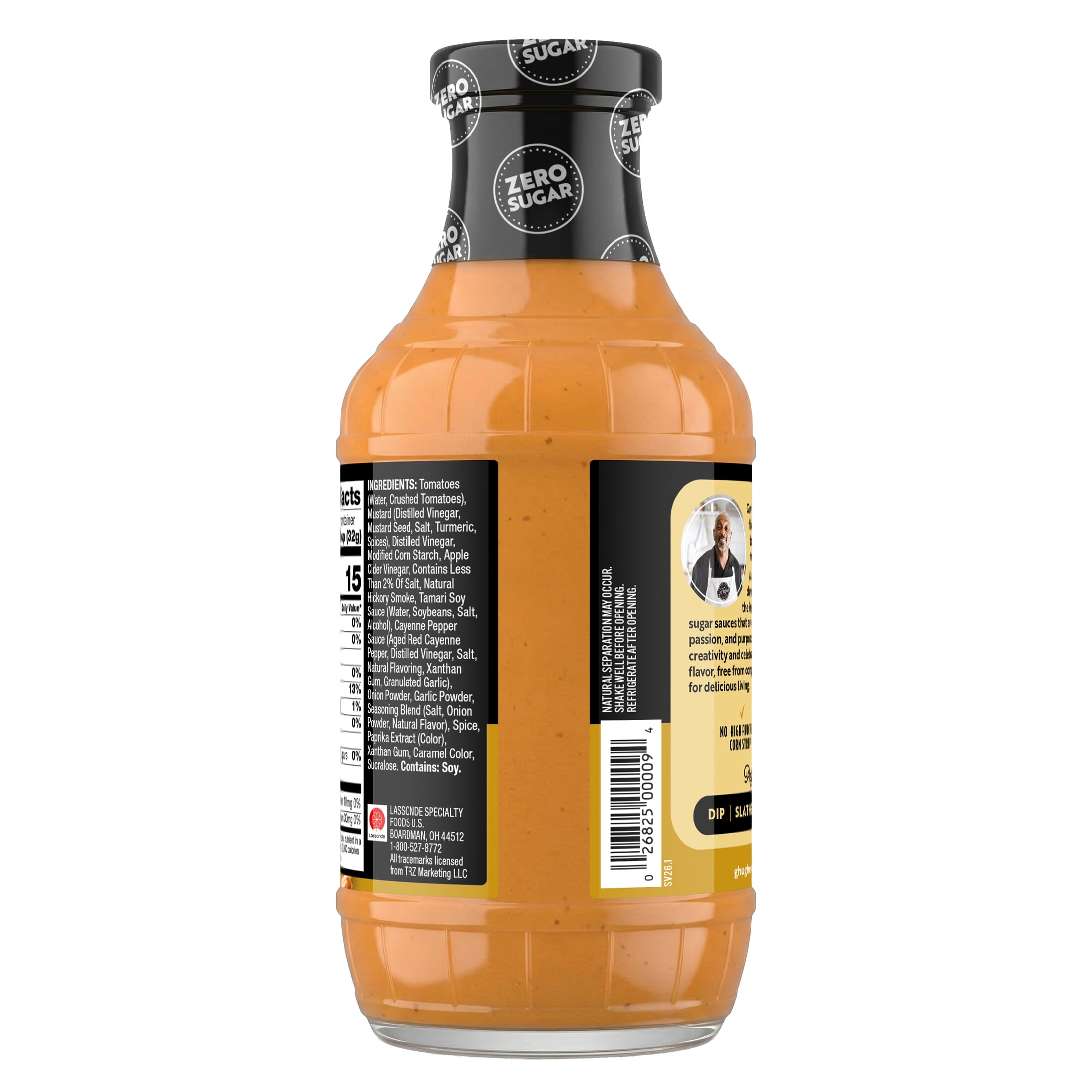 G Hughes Zero Sugar Carolina Gold BBQ Sauce, 18 oz