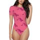 thumbnail image 1 of Fotbe Leopard Print Body de Mujer con Cuello Redondo y Mangas Cortas, Sin Mangas Ajustado, Suave, Cómodo y Básico-Large, 1 of 7