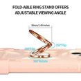 thumbnail image 3 of Funda para iPhone 13 Pro con soporte para mujer, funda protectora de silicona para PC, parachoques con anillo plegable, soporte resistente, 3 en 1, a prueba de golpes, C, 3 of 3