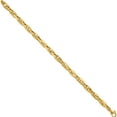 thumbnail image 2 of 14K Yellow Gold Polished Fancy Long Cable Link Mens 8.25In Bracelet (8.25 X 6.5) Made In Turkey gb270-8.25, 2 of 5
