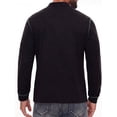 thumbnail image 5 of JWD Mens Long Sleeve Henley Shirt Casual Button Neck T Shirt with Chest Pocket Black L, 5 of 7
