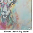 thumbnail image 5 of Hippie Animal Goat Glass Cutting Board, 5 of 5