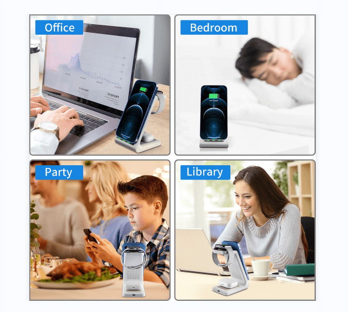 3 in 1 Wireless Charger, Fast Wireless Charging Stand,for iPhone and AirPods