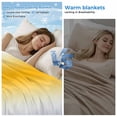 thumbnail image 2 of Orange Grey White Cooling Blanket,Lightweight Breathable Summer Throw Blanket with Double Sided Cold Effect,Farmhouse Ombre Color Modern Simple Picnic Blankets Bed Sheet for Hot Sleepers 40"x60", 2 of 8
