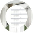 thumbnail image 3 of White Ceiling Mount Curtain Track Kit with Hooks Small Size Living Room for Space 9ft-12ft Wide, Scalable, 3 of 13