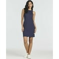 thumbnail image 2 of Real Essentials 3 Pack: Women's Mini Ribbed Jersey Tank Sleeveless High Neck Dress, 2 of 7