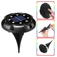thumbnail image 3 of Luces solares decorativas para exteriores, luces de suelo con energía solar, luces de disco solares LED, luces solares para jardín, camino, paisaje, patio, césped, pasarela, luz blanca (luz azul en, 3 of 5