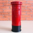thumbnail image 2 of jifeng 7inch Hauteur Boîte aux Lettres Tirelire, Rouge Métal Rue Boîte Postale Modèle pour les Enfants, 2 of 9