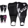 thumbnail image 1 of Vizari Espinilleras de Fútbol Napoli para Jóvenes, Niños y Niñas / Espinilleras Rosas y Plateadas con Protección Flexible - Negro/plata, M, 1 of 4