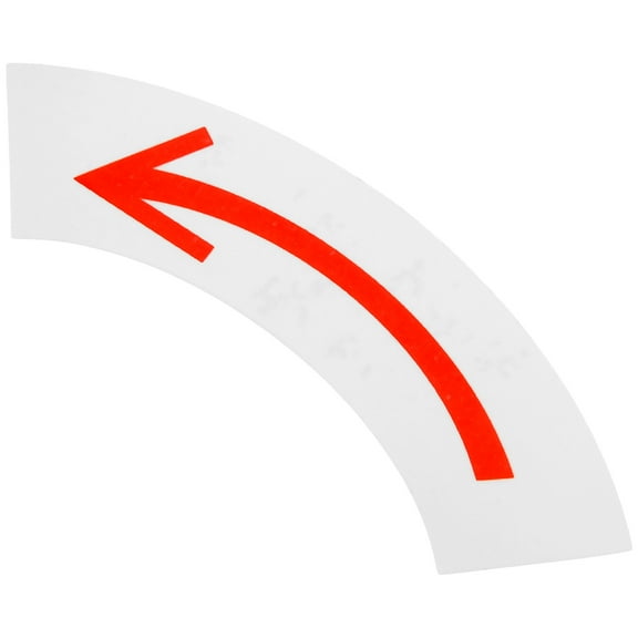 USHOBE 1Pcs Red Arrow Shape Decal For Safety Equipment 8.5x3Cm