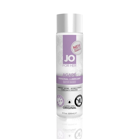 JO Agape Water-Based Body Intimate Lubricant, Quality Ingredients for Sensitive Skin, FDA Certified, 4.4oz