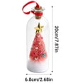 thumbnail image 3 of Recordable Christmas Tree Message in a Bottle Ornament,30-Second Voice Recording Keepsake with Snowy Mini Trees,Glass Holiday Decoration for Mantel(3PCS), Lazyguy, 3 of 9