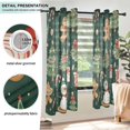 thumbnail image 3 of Yayeee Window Curtains Set of 2 for Living Room Light Filtering 63"x42", Green Christmas Trees, 3 of 7