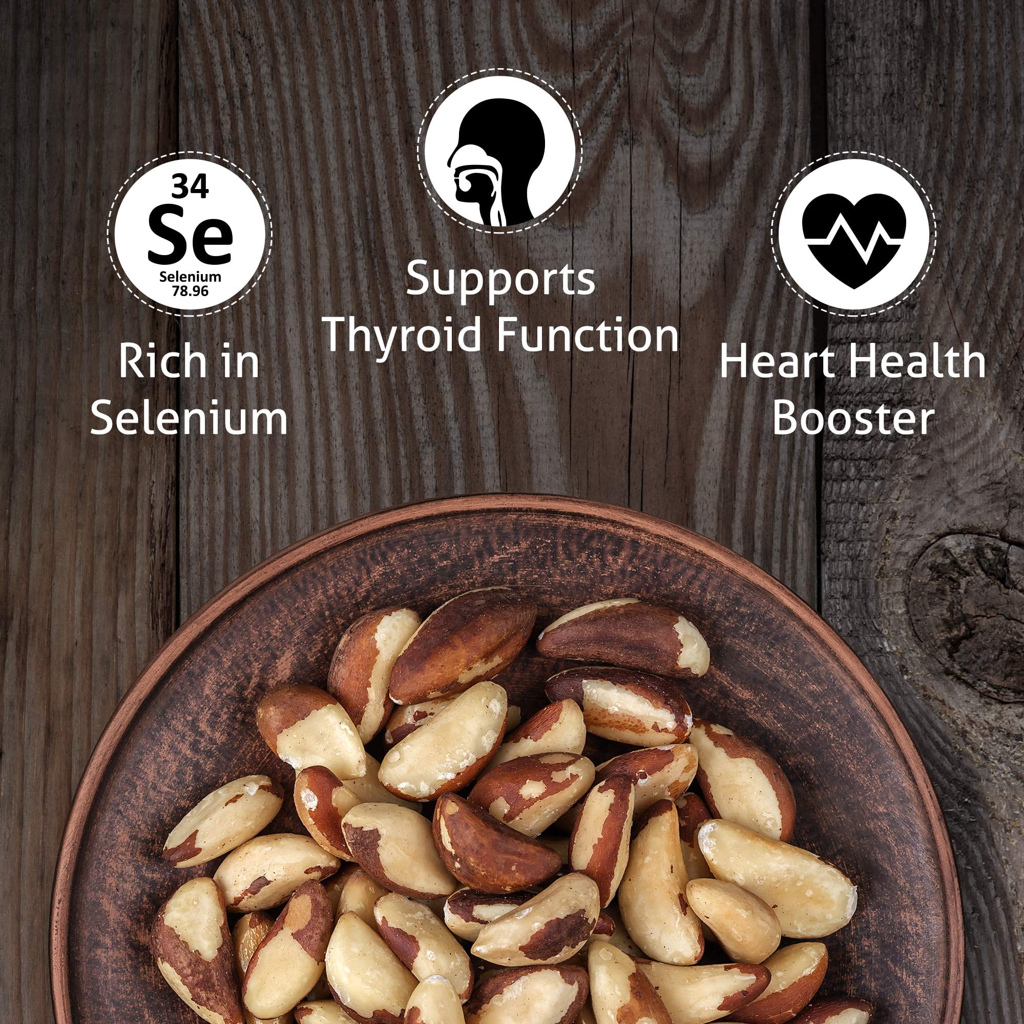 I'M A NUT Dry Roasted Brazil Nuts, Sea Salted, 3 lbs