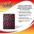 thumbnail image 7 of Naruto: Shippuden Akatsuki Red Cloud Anime Throw Blanket | 60 x 45 Inches, 7 of 7