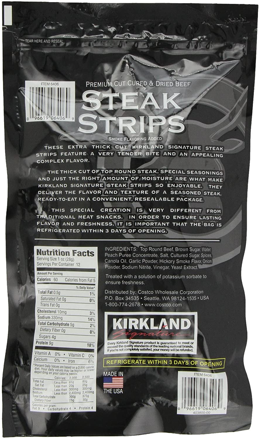 Kirkland Signature Steak Strips Extra Thick Cut 340g (Pack Of 1